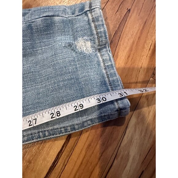 Cosmic Blue Love Distressed Boyfriend Jeans – Size 27 - Picture 5 of 11